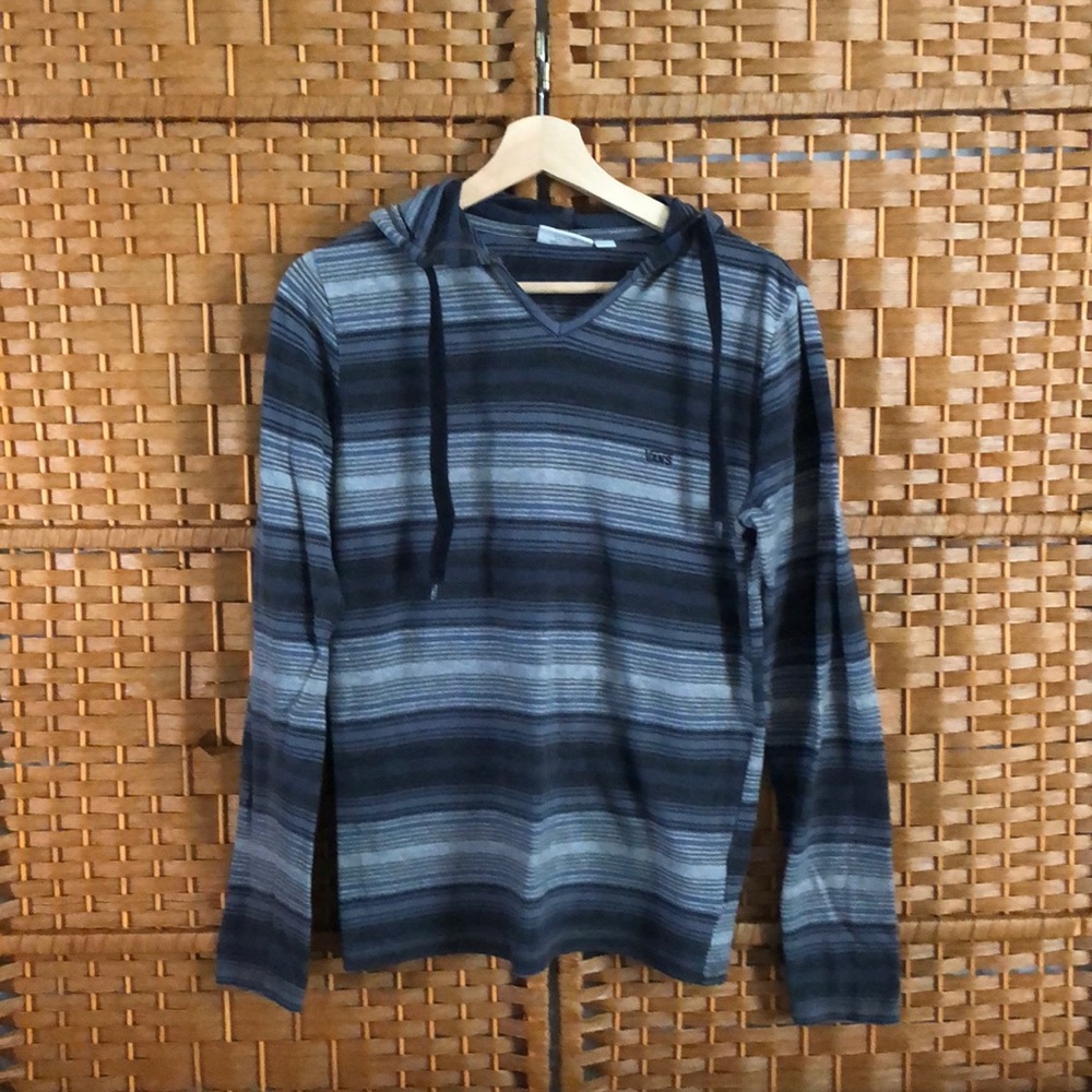 Vans gray striped hoodie